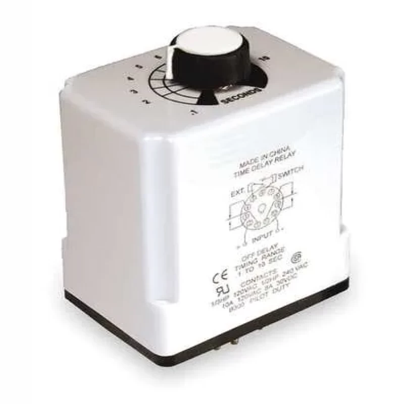 Dayton 6A855 Time Delay Relay – 120VAC, 10A, DPDT, 11-Pin – Industrial Timer